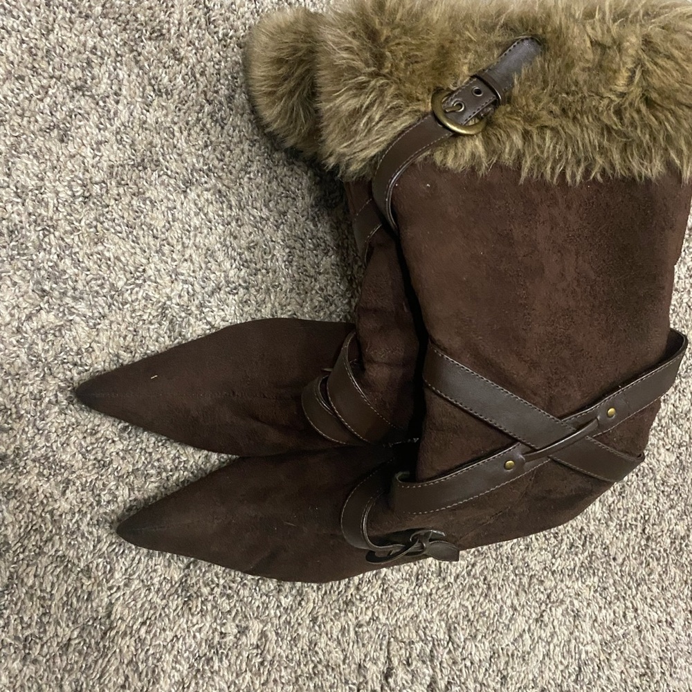 Furry boots